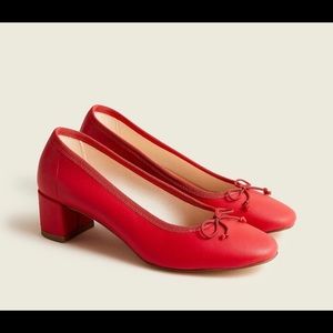 ISO J Crew Kate Block Heel size 11 in Red